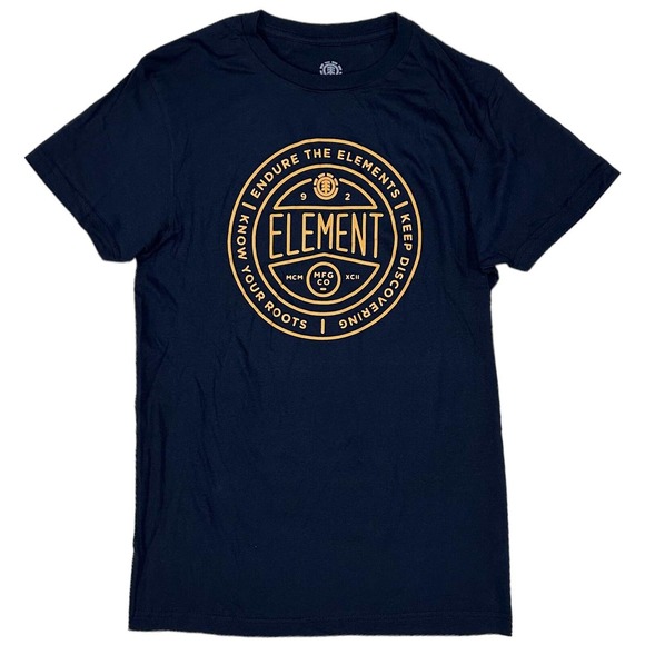 Element Skateboard Men's Token Tee T-Shirt in Navy - Picture 1 of 1